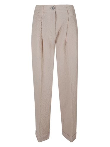 Ganni Pleat Detail Plain Trousers - Ganni - Modalova