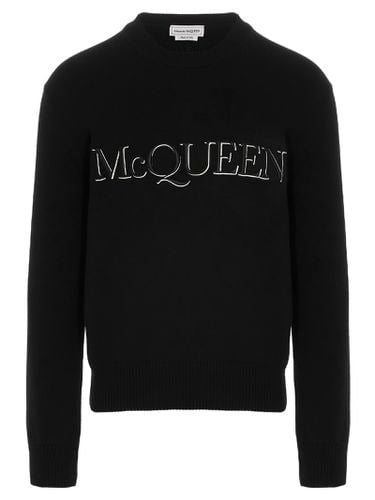 Sweater With Embroidered Logo - Alexander McQueen - Modalova