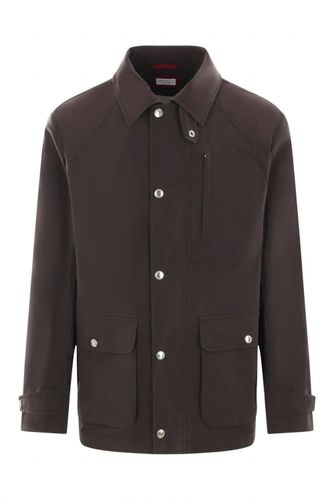 High-neck Long-sleeved Jacket - Brunello Cucinelli - Modalova