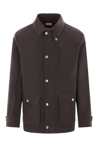 High-neck Long-sleeved Jacket - Brunello Cucinelli - Modalova