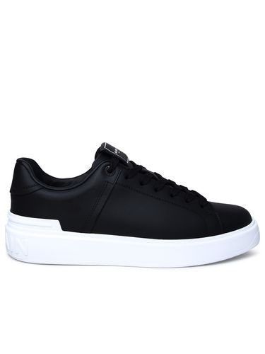 Balmain Black Leather Sneakers - Balmain - Modalova