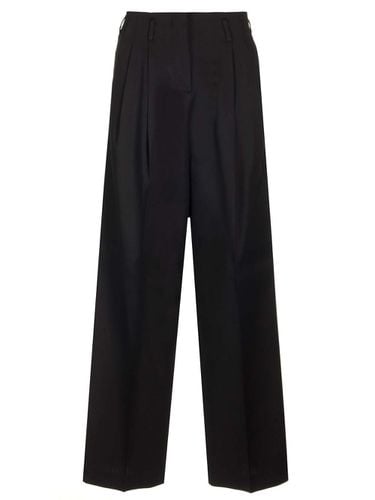 Wool Gabardine Wide Leg Trousers - Golden Goose - Modalova