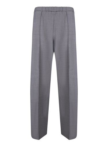 Pants With Elastic Waistband In Wool Blend Woman - Fabiana Filippi - Modalova