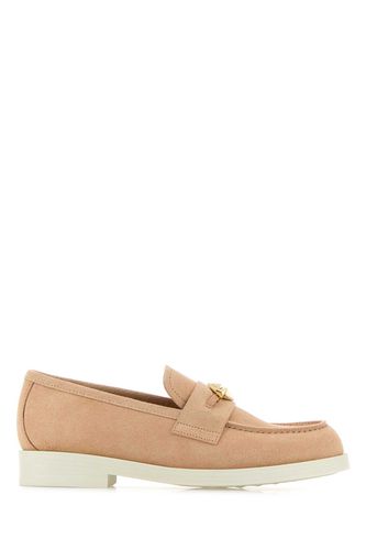 Pink Suede Maddie Diamond Loafers - Jimmy Choo - Modalova