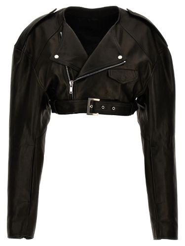 Micro Biker Crop Biker Jacker - Rick Owens - Modalova