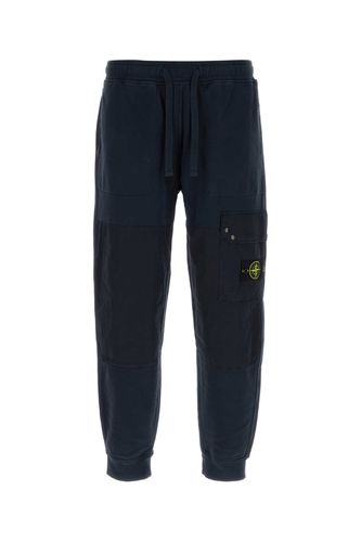 Stone Island Blue Cotton Joggers - Stone Island - Modalova