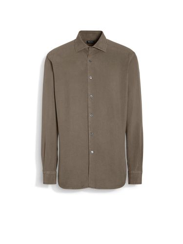 Zegna Long Sleeved Buttoned Shirt - Zegna - Modalova