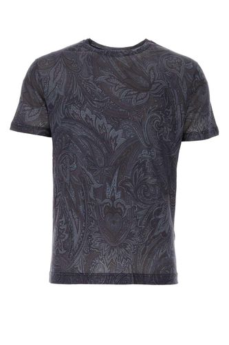 Paisley-printed Crewneck T-shirt - Etro - Modalova