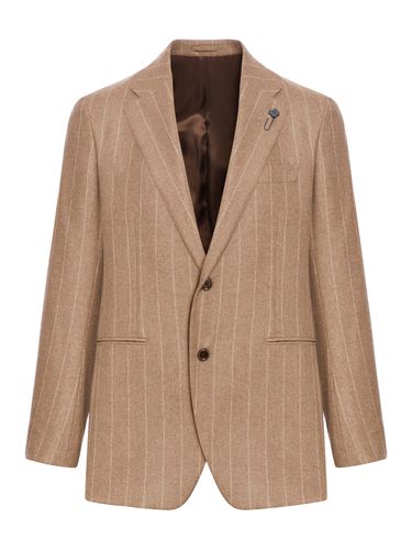 Cashmere Blazer With Pinstripe - Lardini - Modalova