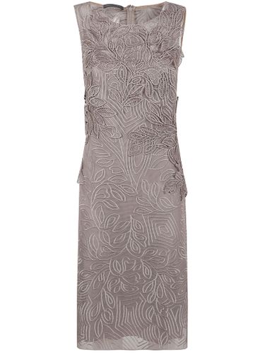 Macrame Foliage Midi Dress - Alberta Ferretti - Modalova