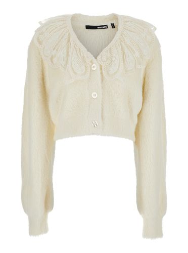 Lace Collar Knit Cardigan - Rotate by Birger Christensen - Modalova