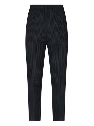 Pleated Straight Pants - Pleats Please Issey Miyake - Modalova