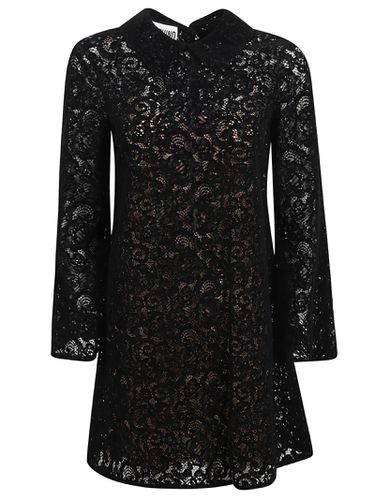 Moschino Laced Applique Dress - Moschino - Modalova