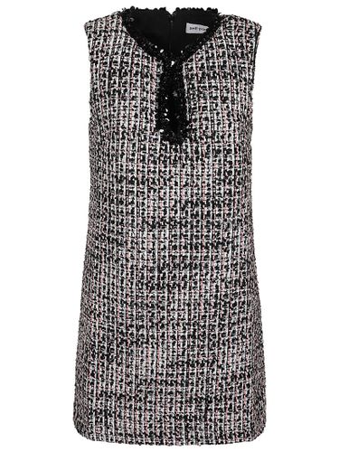 Boucle Embellished Mini Dress - self-portrait - Modalova