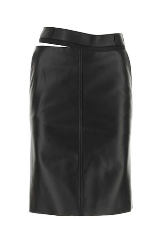 Fendi Black Leather Skirt - Fendi - Modalova