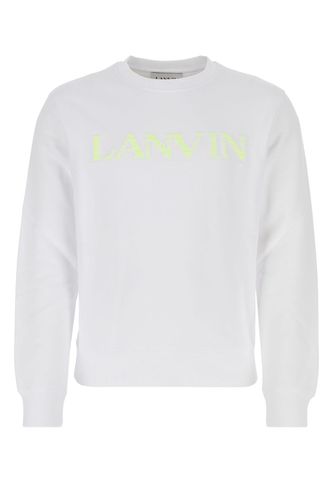 Lanvin White Cotton Sweatshirt - Lanvin - Modalova