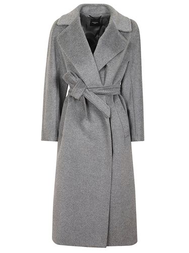 Tempera Belted Long-sleeved Coat - Weekend Max Mara - Modalova