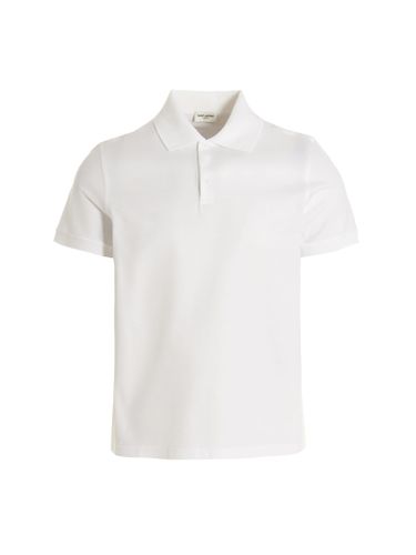 Saint Laurent Polo Ricamo Logo - Saint Laurent - Modalova