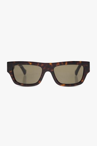 Gucci Sunglasses With Web Stripe - Gucci - Modalova