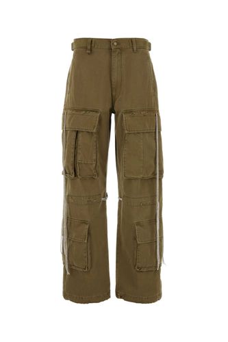 Army Green Cotton Lavy Julian Cargo Pant - DARKPARK - Modalova