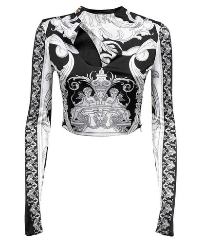 Versace Long Sleeve Crop Top - Versace - Modalova