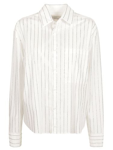 Rhinestone Striped Shirt - Giuseppe di Morabito - Modalova