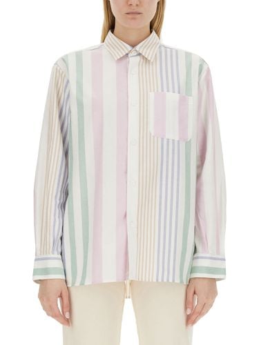 A. P.C. Sela Striped Oxford Shirt - A.P.C. - Modalova