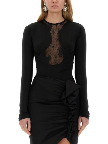 Nina Ricci Top With Lace Insert - Nina Ricci - Modalova