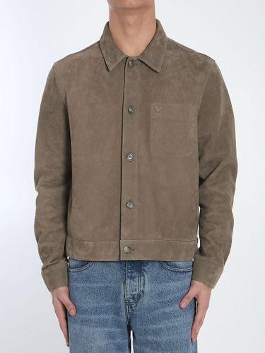 Suede Leather Jacket - Ami Alexandre Mattiussi - Modalova