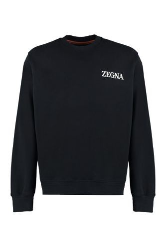 Zegna Cotton Crew-neck Sweatshirt - Zegna - Modalova