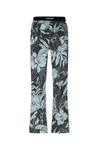 Leaf Printed Straight Leg Pants - Tom Ford - Modalova