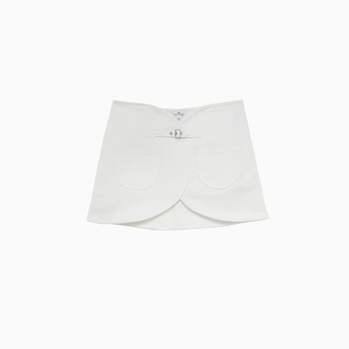 Courrèges Ellipse Denim Mini Skirt - Courrèges - Modalova