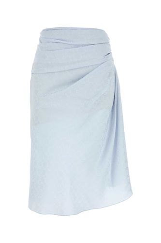 Pastel Light Blue Silk Skirt - Givenchy - Modalova