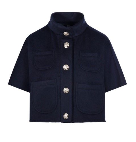 Buttoned Short-sleeved Coat - Max Mara - Modalova