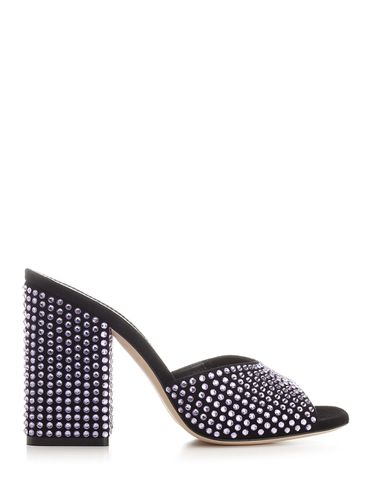 Crystal Embellished Mules - Paris Texas - Modalova