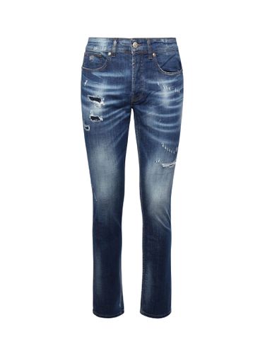 Slim Fit Jeans With Used Effect Wash - John Richmond - Modalova