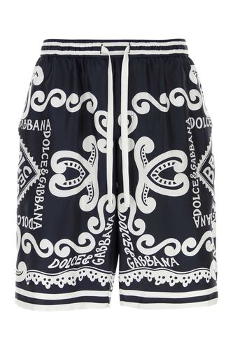 Printed Twill Bermuda Shorts - Dolce & Gabbana - Modalova