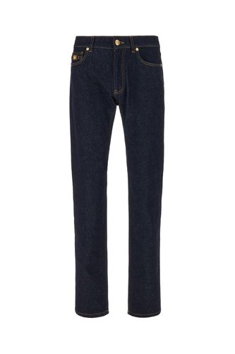 Logo Patch Straight-leg Jeans - Versace - Modalova