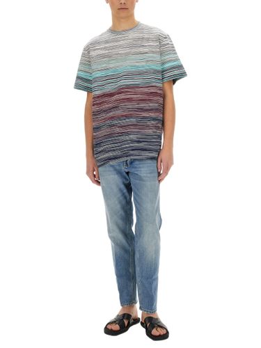 Degradé Flamed Cotton T-shirt - Missoni - Modalova