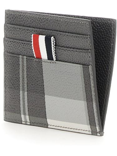 Thom Browne Card Holder With Logo - Thom Browne - Modalova