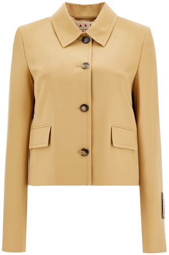 Marni Short Wool Blend Jacket - Marni - Modalova