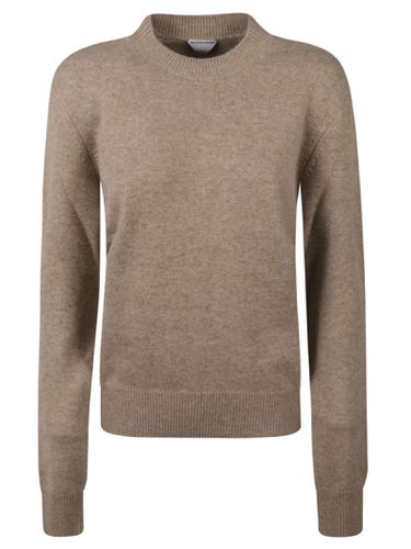 Rib Trim Knit Plain Sweater - Bottega Veneta - Modalova