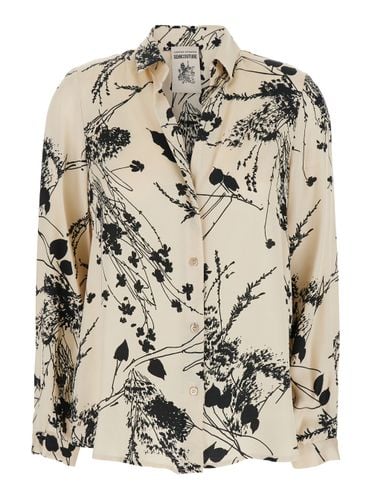 Ava And Shirt With All-over Floral Motif In Viscose Woman - SEMICOUTURE - Modalova