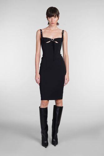 Mugler Dress In Black Viscose - Mugler - Modalova