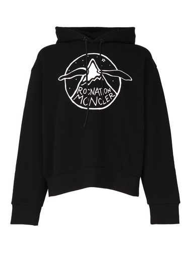 Logoed Hooded And Zippered Sweatshirt - Moncler Genius - Modalova