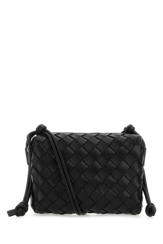 Black Leather Small Loop Crossbody Bag - Bottega Veneta - Modalova