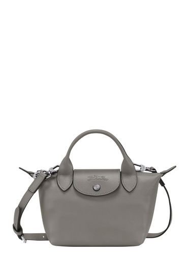 Le Pliage Xtra Shoulder Bag With Engraved Logo On The Front In Leather Woman - Longchamp - Modalova