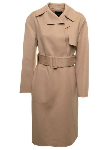 Double-breasted Trench Coat In Wool And Cashmere Woman - Theory - Modalova