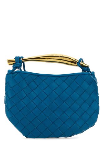 Electric Blue Leather Sardine Handbag - Bottega Veneta - Modalova