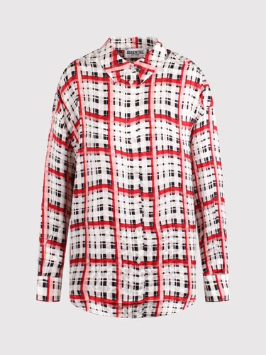 White, Black And Red Checked Shirt - Essentiel Antwerp - Modalova